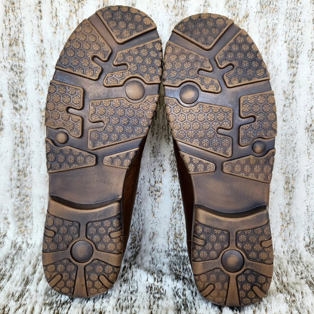Reywelt Western Chukka Boot Loafer Brown Leather Steer Head | Men's Size 8